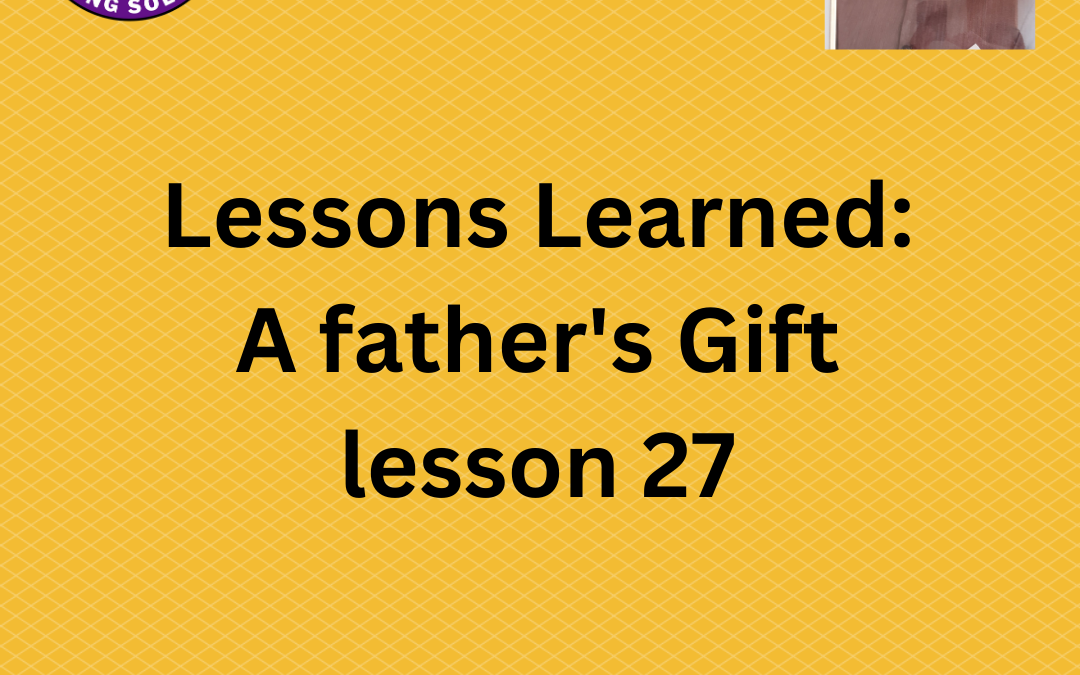 Lesson learned number 27- second chance