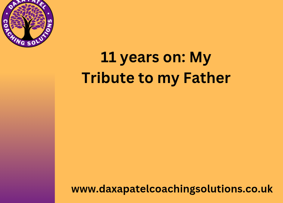 A Tribute to My Beloved Father: 11 Years On