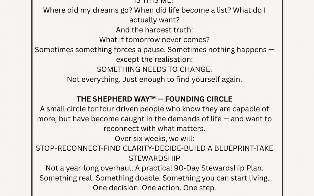 THE SHEPHERD WAY™ — FOUNDING CIRCLE