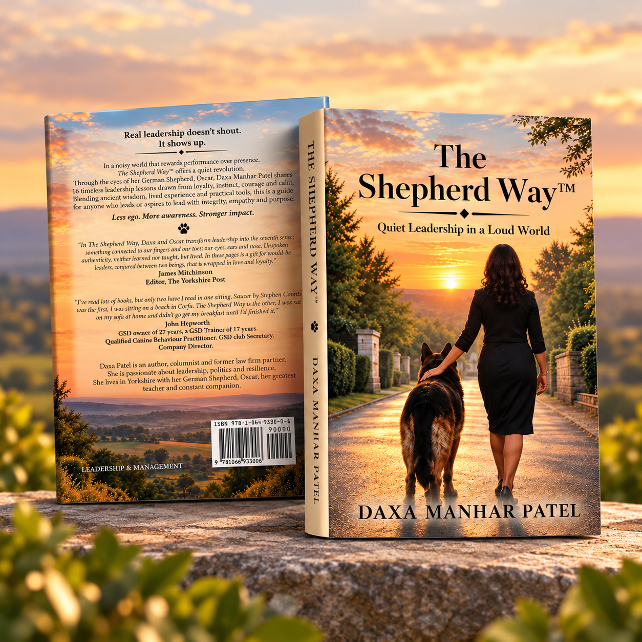 The Shepherd Way Sunset Book Mockup